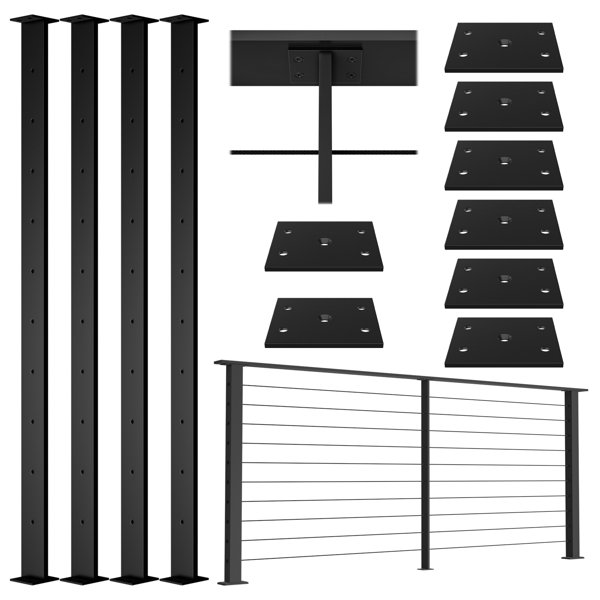 Muzata Poteau Interm diaire Pr perc 36 Po X 3 8 Po X 2 Po Wayfair muzata-poteau-interm-diaire-pr-perc-36-po-x-3-8-po-x-2-po-wayfair